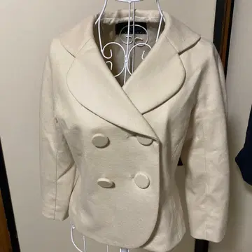 아이보리 더블 브레스트 자켓