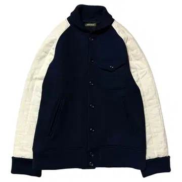 Phatee 울 헴프 바시티 자켓 블루종 M