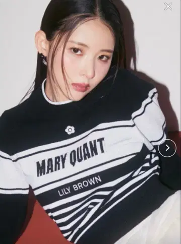 LILY BROWN x MARY QUANT 바리에 자카드 니트