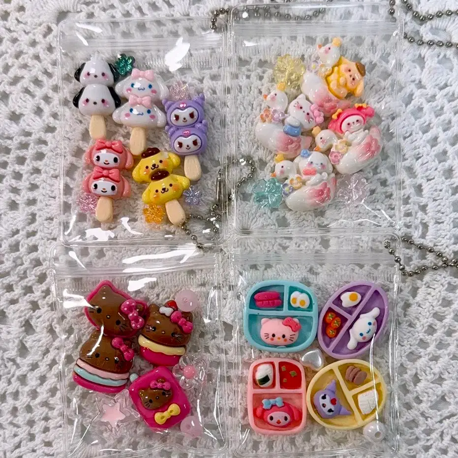 Sanrio Keyring Collection 4 Types Series (Recommended for Gifts and Collections)