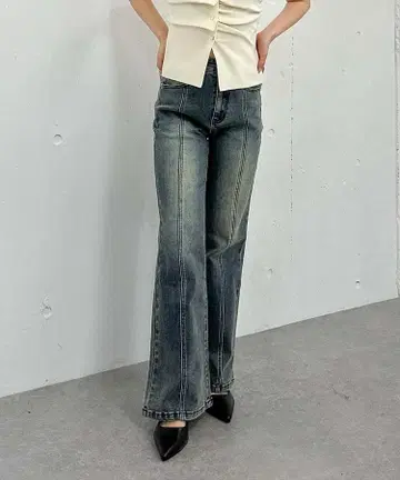 archives 오버다이 타이트 플레어 스트레치 데님