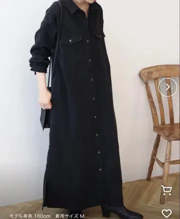 새상품! 데님 셔츠 원피스 아메리칸 홀릭 M