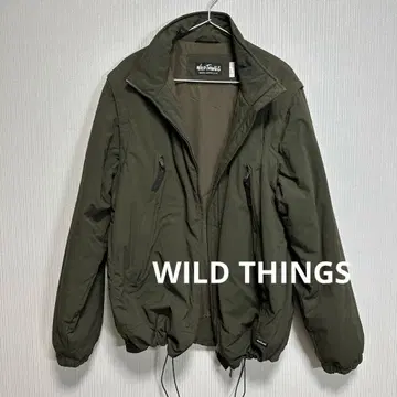 WILD THINGS 다운 자켓 올리브 그린 L 사이즈 컴뱃