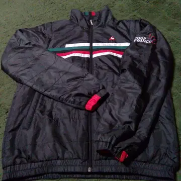 르꼬끄골프 LCS 스트라이프 풀 지퍼 자켓 블랙