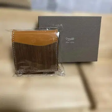 VANCA 가죽 우드 코인 케이스