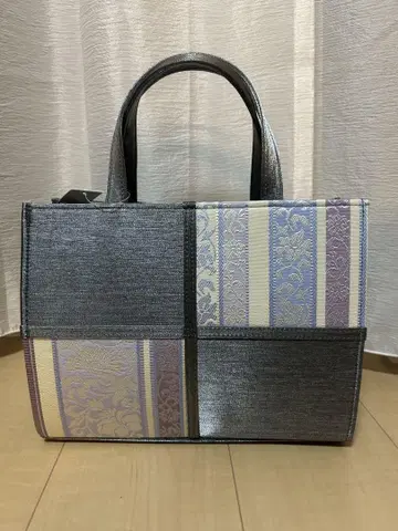 하카타 오리 백 실버 그레이