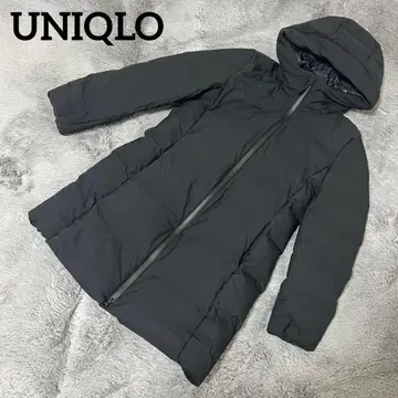 새상품급 UNIQLO 유니클로 심리스 다운 코트 블랙 M 사이즈