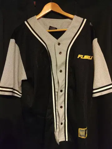 FUBU 메쉬 셔츠 L 사이즈 블랙/그레이