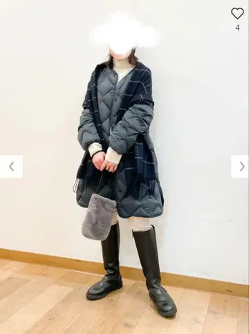 울트라 라이트 다운 릴랙스 코트 다크 그린 S