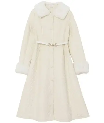 로제 뮤즈 퀼팅 코트