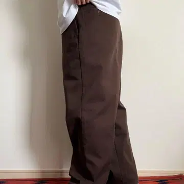 90s USA제 Dickies 874 워크 팬츠 브라운 Talon