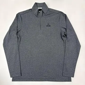 핑 하프 지퍼 스트레치 긴팔 셔츠