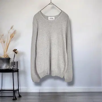 유나이티드 애로우즈 여성용 코튼 x 캐시미어 스웨터 라이트 그레이 F