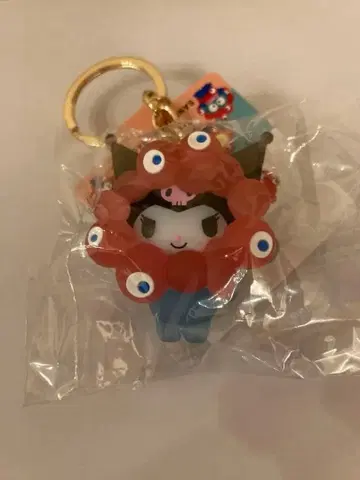 간사이 만박 산리오 입체 미야쿠미야쿠 클리어 컬러 키링 쿠로미