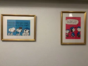 PEANUTS 스누피 포스터 스누피 뮤지엄 한정판 액자