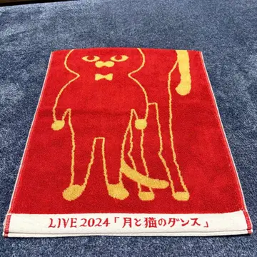 요루시카 달과 고양이의 댄스 다시 춤추는 동물 자카드 타월