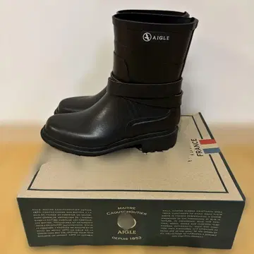 AIGLE 블랙 장화 레인부츠