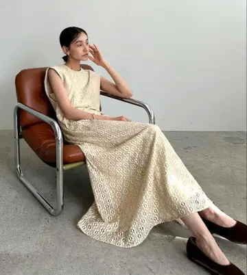 새상품 CLANE 빈티지 레이스 커브 원피스