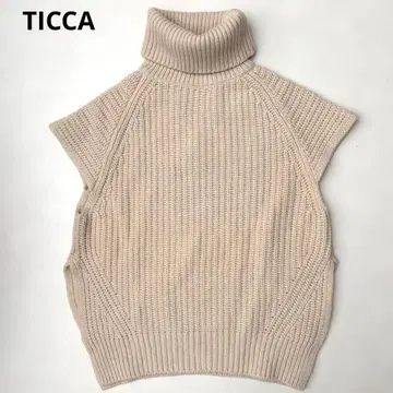 티카 터틀넥 베스트 니트 베스트 울