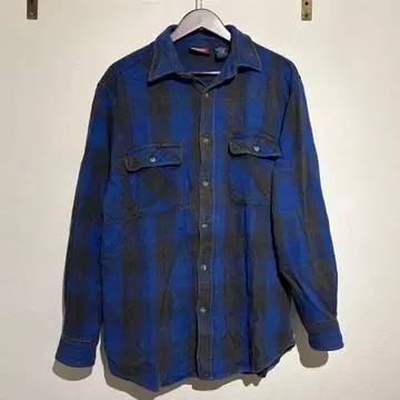 80s 버팔로 체크 플란넬 셔츠