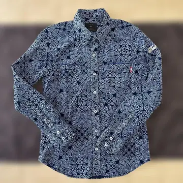 AKM x TMT 페이즐리 셔츠 네이비 M 사이즈