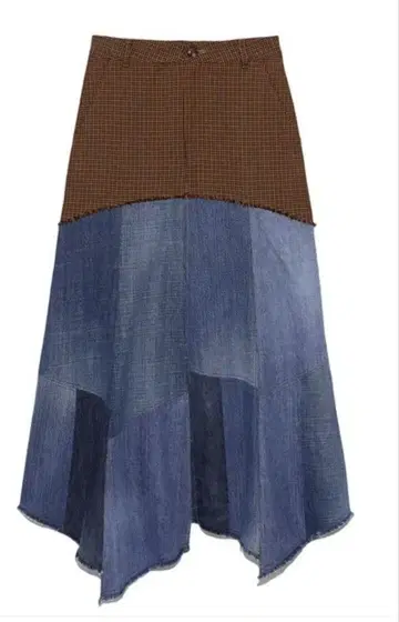 [ Lily Broun ] 브라운 데님 스커트