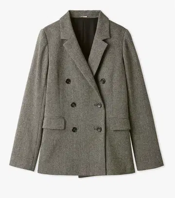 SNIDEL 더블 자켓 MIX 그레이