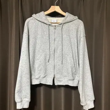 짧은 기장 지퍼 후드티 NNine S 사이즈