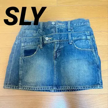 SLY JEANS 데님 미니 스커트