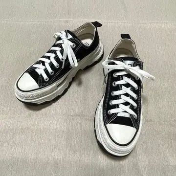 새상품급 converse TREKWAVE OX 트렉 웨이브 블랙 통굽