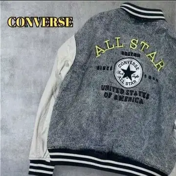새상품급 CONVERSE 바시티 자켓 데님 자수 자켓 올스타
