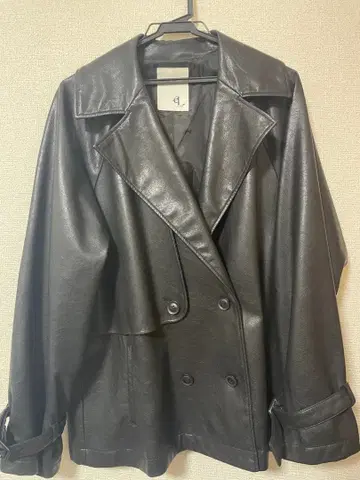 el 지나시스 비건 가죽 라이더 자켓