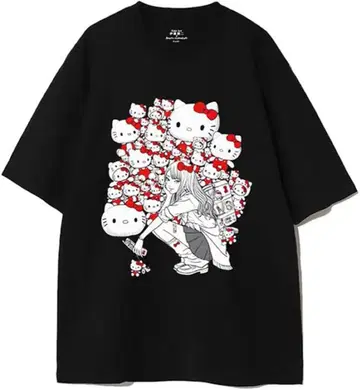 갸루 토미에 x 헬로키티 T셔츠 L 사이즈