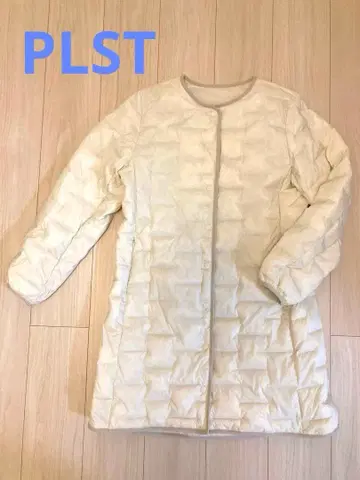 PLST 논퀼트 다운 코트