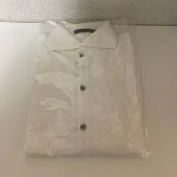 gino 오픈 카라 셔츠 긴팔 셔츠 화이트