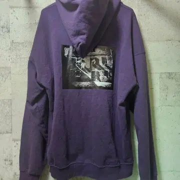 HARE 퍼플 후드 부착 후드티 M 사이즈