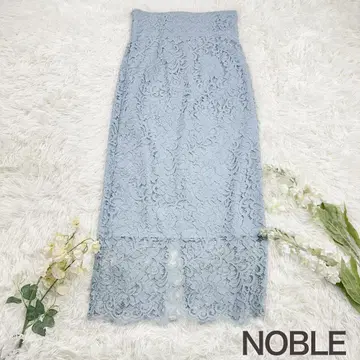 새상품급 노블 리버 레이스 I 라인 스커트 정가 2만 4천 엔
