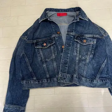 RED CARD 레드카드 DENIM JACKET 크롭 기장 짧은 기장