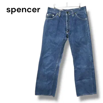 스펜서 데님 레귤러 스트레이트 단단함 F 블루