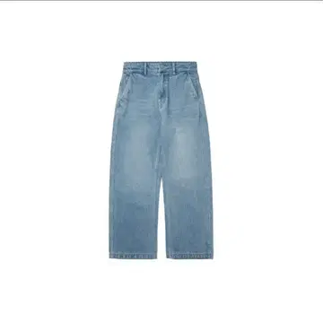 Melsign 레이블 딥 스트레이트 데님