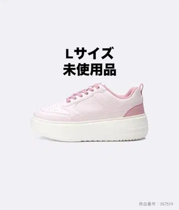 GU 볼륨 솔 코트 스니커즈 L 사이즈 핑크