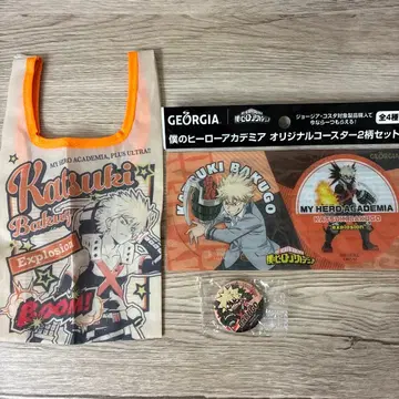 나의 히어로 아카데미아 바쿠고 카츠키 미니 에코백 캔뱃지 코스터