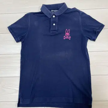 사이코 버니 네이비 피케 셔츠 사이즈 3