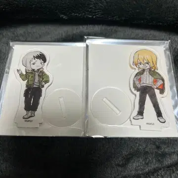 Dr.stone 미니 아크릴 스탠드 아사기리 겐 & 나나미 류스이