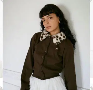bibiy 'B'LEOPARD CARDIGAN (BROWN) 가디건