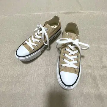 새상품급 converse 통굽 로우컷 스니커즈 베이지 23.5