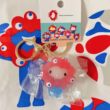 오사카 만박 산리오 변신 키링 클리어 키티