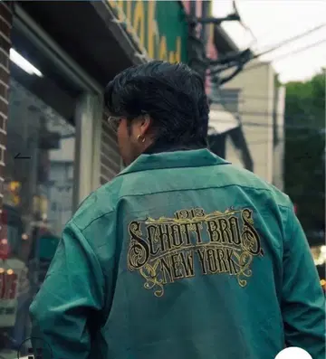 [ 완판템 ] Schott 샷 양면 자수 워크 셔츠 1913