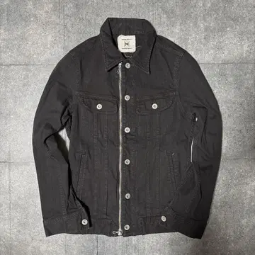 문에이지 데빌먼트 데님 자켓 더블 지퍼 y2k