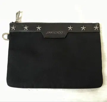 JIMMY CHOO 스타 스터드 클러치백 레어템 블랙